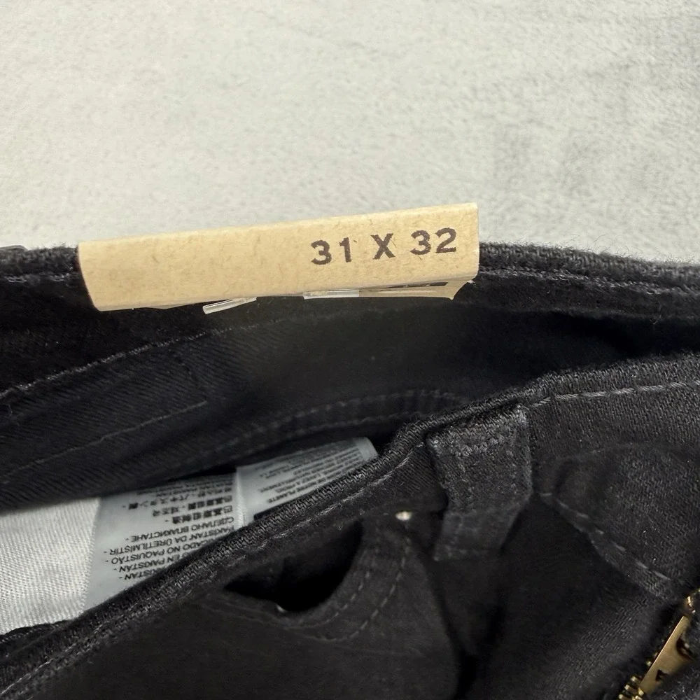 Levi's 559 Jeans Mens W31 L32 Relaxed Straight Slim Fit Stretch Black Denim
